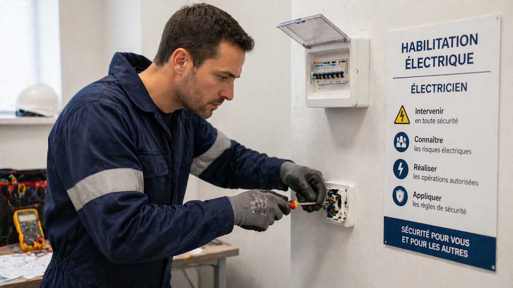 Formation Habilitation Électrique Électricien 21H